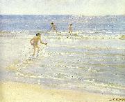 Peter Severin Kroyer badende drenge, solskin oil